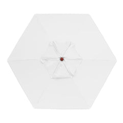 Ombrellone Madeira Cobertura PVC 2,40m Branco Bel Lazer