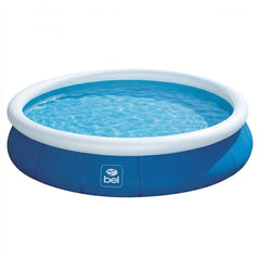 Piscina Inflável 12000L 4,57m x 91cm Redonda Bel Lazer PVC Reforçado Azul Anel Superior Kit Reparo