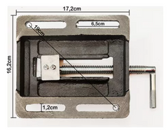 Torno morsa para furadeira 100mm abertura 4" Vonder