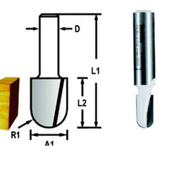 Fresa Ponta U 1/4" Haste 1/4" D-49448 Makita