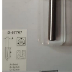 Fresa Paralela Dupla Haste 6 mm x 64 mm D-67767 Makita
