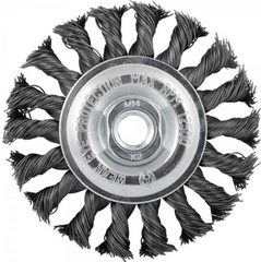 Escova circular torcida 4x1/2" rosca m14 12500rpm Vonder