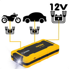 Auxiliar de Partida Portátil Vonder 13000mAh com USB e Lanterna LED