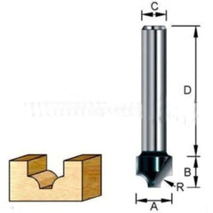 Fresa Ponta U Haste 6 mm x 44 mm D-68096 Makita