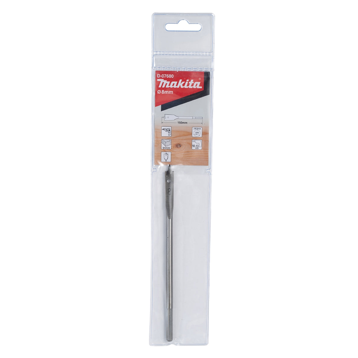 Broca Chata 8 x 150 mm Modelo D-07680 Makita