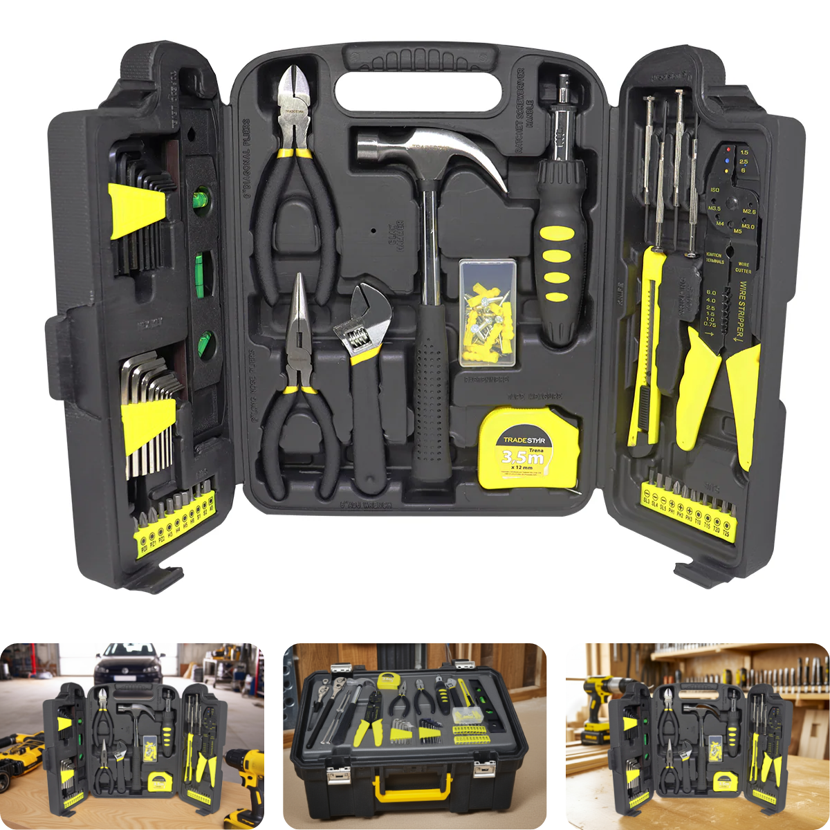 Jogo de Ferramentas 129 Peças Tradestar