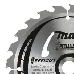 Disco Serra 24 Dentes 185 x 20 mm Makita B-62038