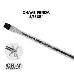 Chave Fenda 5/16 x 8'' CR-V Tradestar