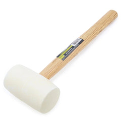 Martelo de Borracha 60 mm Branco Cabo Madeira Tradestar