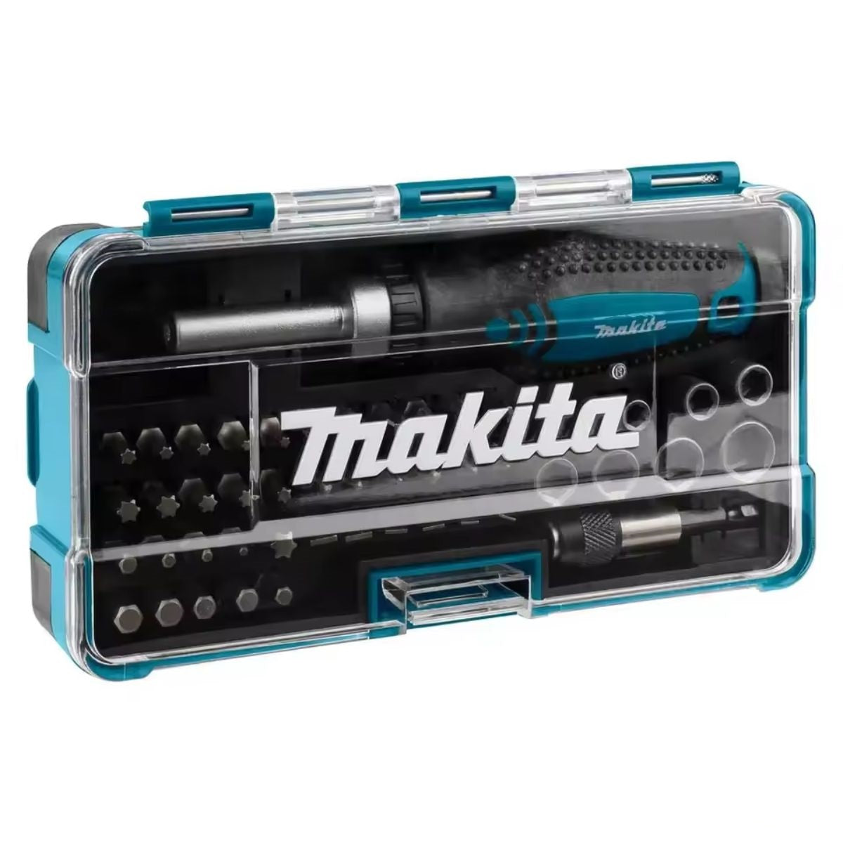 Jogo de 47 Peças com Chave Manual e Bits Makita