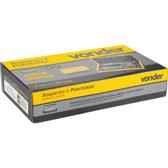 Jogo Soquete Sextavado Bits Ponteiras 1/4 4-13mm Vonder