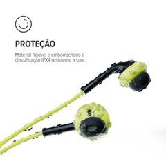 Fone Ouvido  WAAW ALOK MOVE 100EBS BT Microfone Res ao Suor
