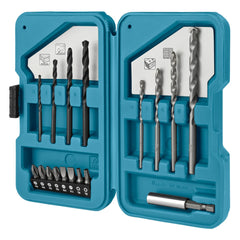 Kit Brocas Bits Conjunto de 17 Peças D-40200 Makita Metal Madeira Concreto