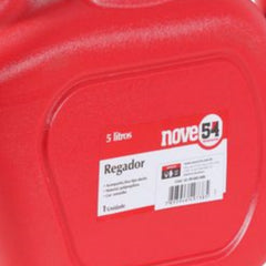 Regador plástico 5 litros vermelho - Nove54