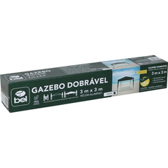 Tenda Gazebo Dobrável 3,00 X 3,00 m Verde - Bel Lazer