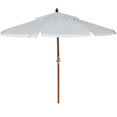 Ombrellone Madeira Cobertura PVC manivela 2,70m Branco Bel Lazer