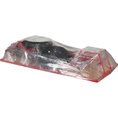 Carrinho Plataforma 250Kg 4 Rodas Maciças Compensado Aço Carbono Transporte de Carga Nove54 Vermelho