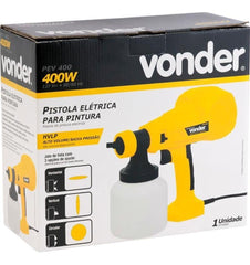 Aplicador Pintura Elétrica 2,6mm HVLP PEV400 127V Vonder