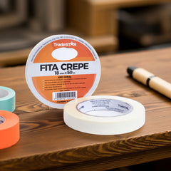 Fita Crepe 18 mm x 50 Metros Tradestar