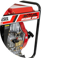 Gerador Diesel 5 KVA Trifásico 220/380V MDGT-5000CLE Motomil 10hp 12,5L AVR Partida Elétrica Manual