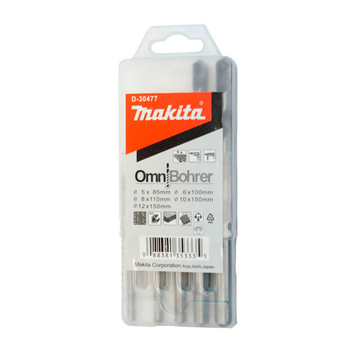 Conjunto de Brocas 5 Peças Makita