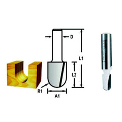Fresa de Ponta U Haste 8 mm x 51 mm D-68149 Makita