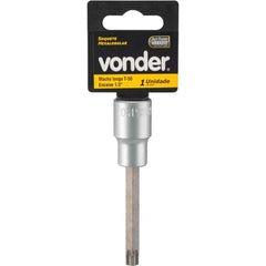 Soquete Hexalobular Encaixe 1/2'' Longo T50 Vonder