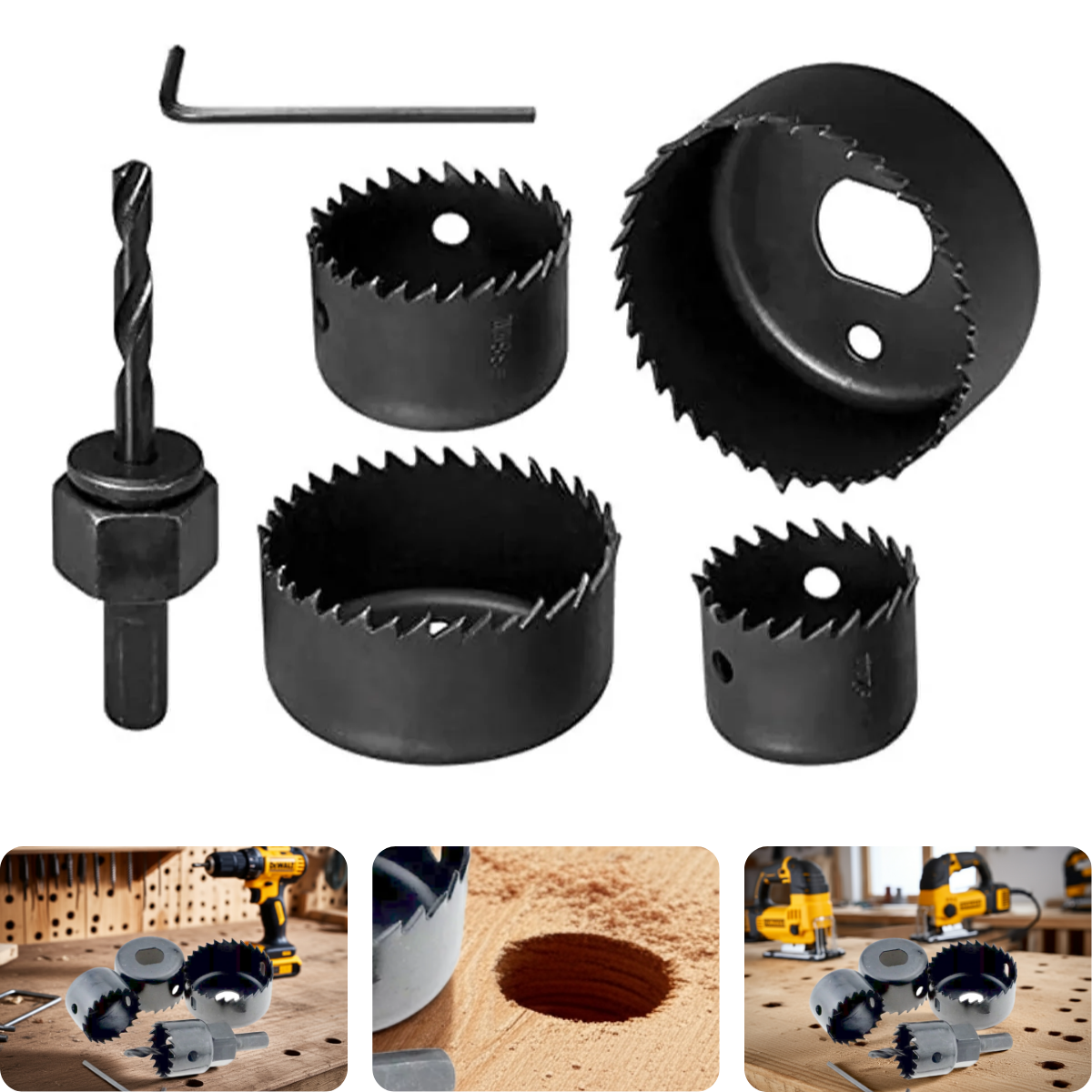 Jogo Serra Copo 32 - 54 mm  Aço Carbono Tradestar