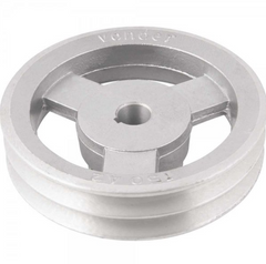 Polia Alumínio 2 Canais Perfil A 150mm com Furo 3/4" Vonder