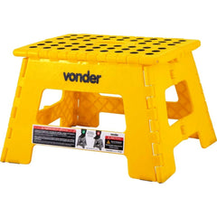 Banqueta Plástica Dobrável Amarela Altura 220 mm Vonder