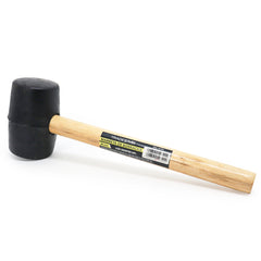 Martelo de Borracha 40 mm Preto Cabo Madeira Tradestar
