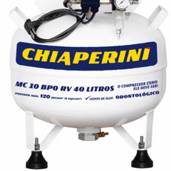 Motocompressor Odontológico s/Óleo 40L MC10 220V Chiaperini