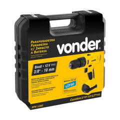 Parafusadeira/Furadeira Bateria 12V Pfv120I Com Imp Vonder
