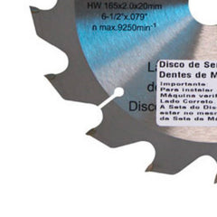 Disco Serra TCT 185 mm x 20 mm 45T D-03361 Makita