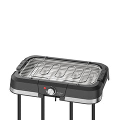 Churrasqueira Elétrica BCQ90 1500W Britânia Suporte com Prateleira Bandeja Removível 220V