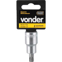 Soquete Hexalobular Encaixe 1/2'' T50 Vonder