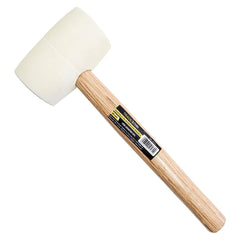 Martelo de Borracha 60 mm Branco Cabo Madeira Tradestar