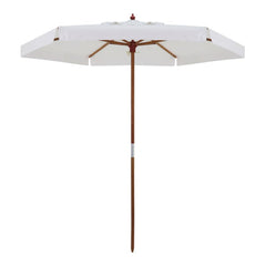 Ombrellone Madeira Cobertura PVC 2,40m Branco Bel Lazer