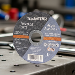 Disco de Corte 115 x 1 mm Furo 7/8" Aço e Inox Tradestar