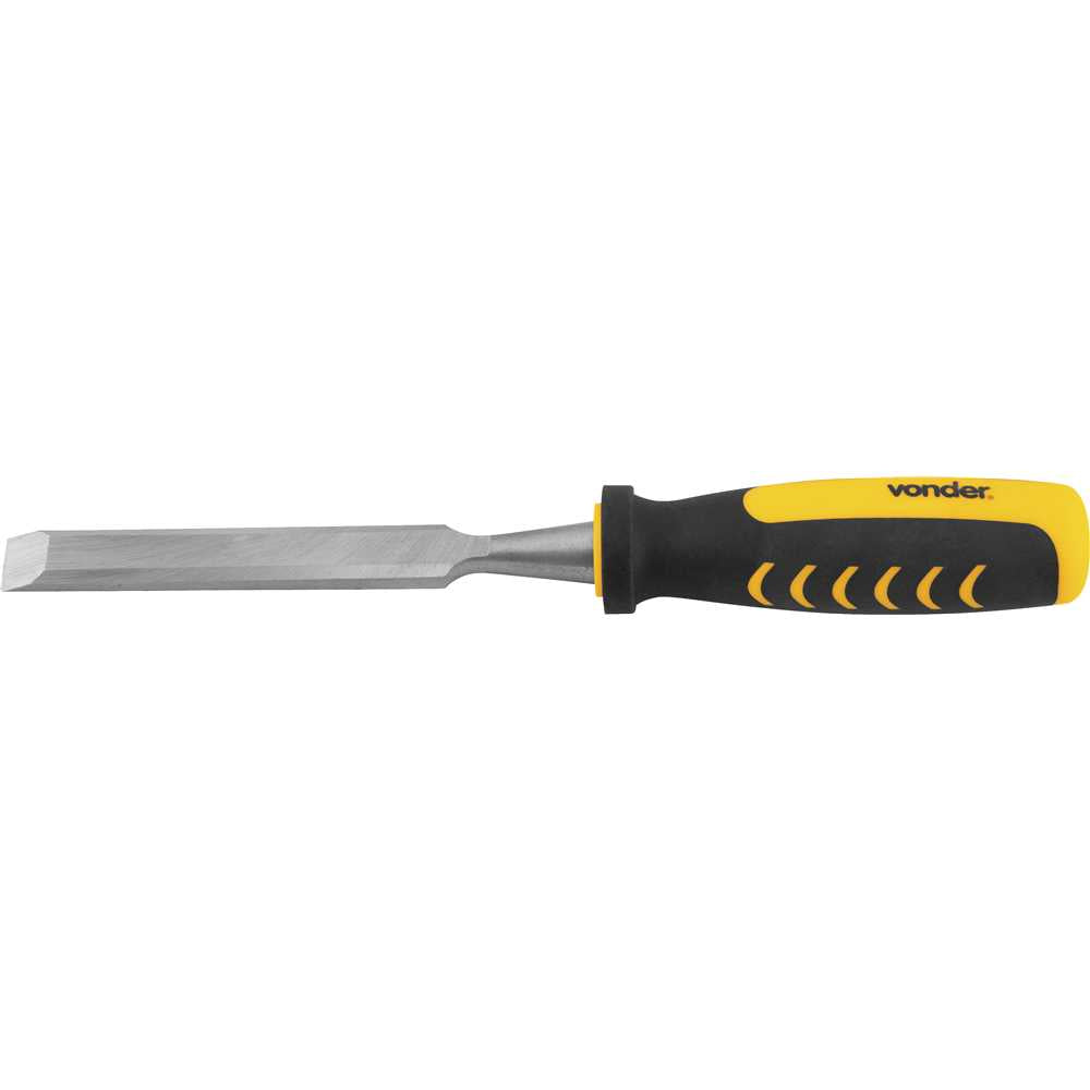 Formão chanfrado 5/8" aço carbono cabo emborrachado Vonder