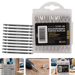 Bits Ponteira Dupla 110 mm Ph2 Philips Imantada Tradestar - Guimepa