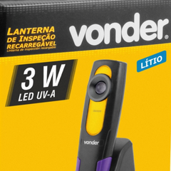 Lanterna Recar De Inspecao Uv Vonder