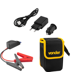 Auxiliar de Partida Portátil Vonder 13000mAh com USB e Lanterna LED