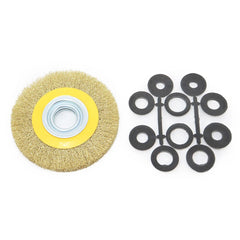 Escova Circular 6 x 3/4'' Aço Latonado Ondulado Tradestar