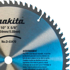 Disco Serra 70 Dentes 10 x 5/8" TCT D-03470 Makita