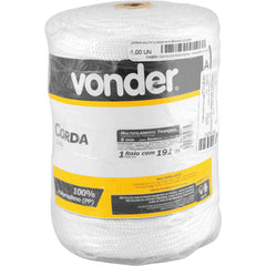 Corda Multifilamento Trançada 6,0mm 4,0kg 191m Branca Vonder