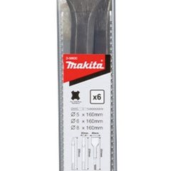 Conjunto de Brocas e Cinzeis Sds-Plus 6 Makita