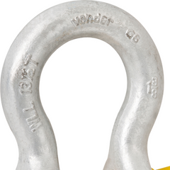 Manilha p/ cabo de aço 5/8" curva pesado galv Vonder Plus