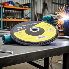 Disco Flap 180 mm G60 Fibra Cônico Azul Aço e Inox Tradestar