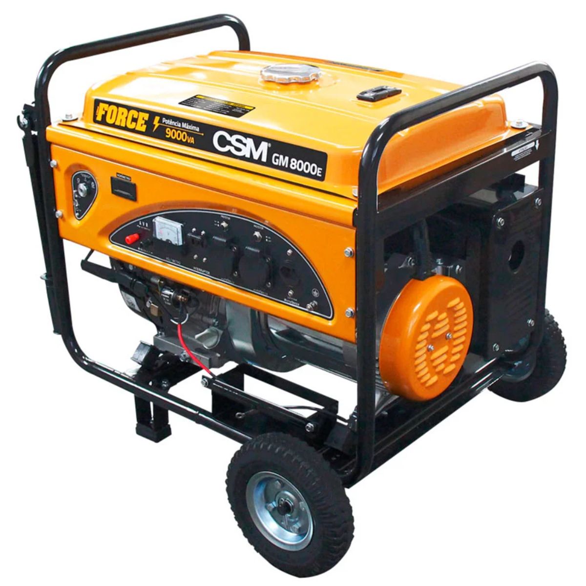 Gerador Portátil 8,5Kva 15Hp Gm 8000 E Gasolina 127/220 CSM Motor Lifan Partida Elétrica AVR